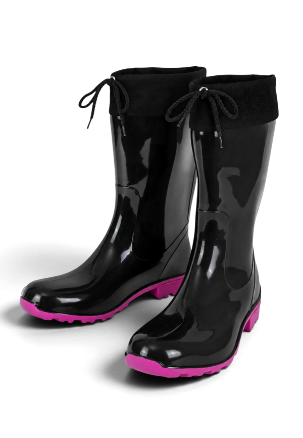 Regenliebe Damen Gummistiefel de Fieselregen Langschaft