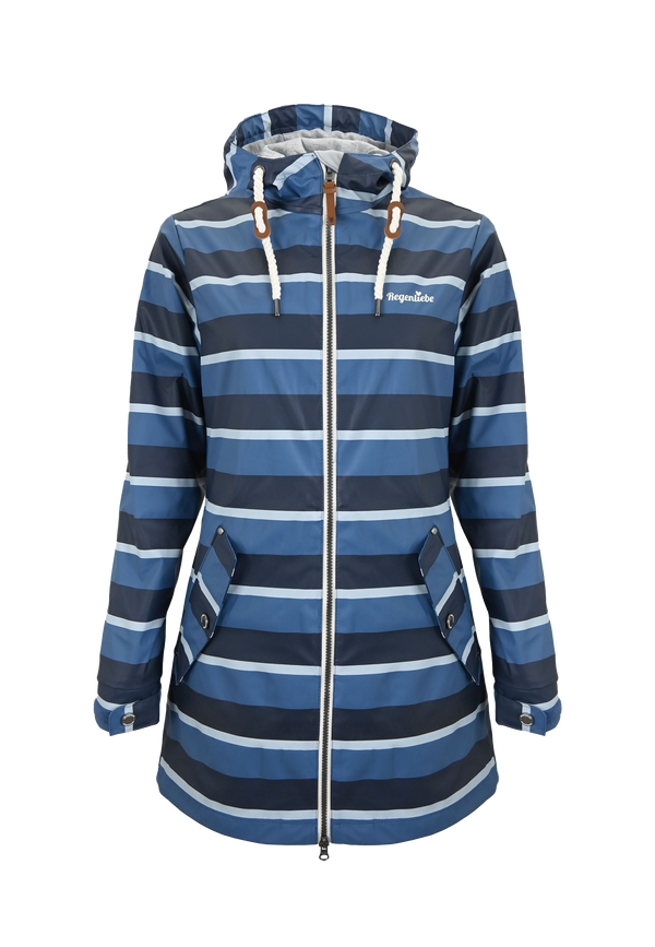 Regenliebe Damen Friesennerz gestreift