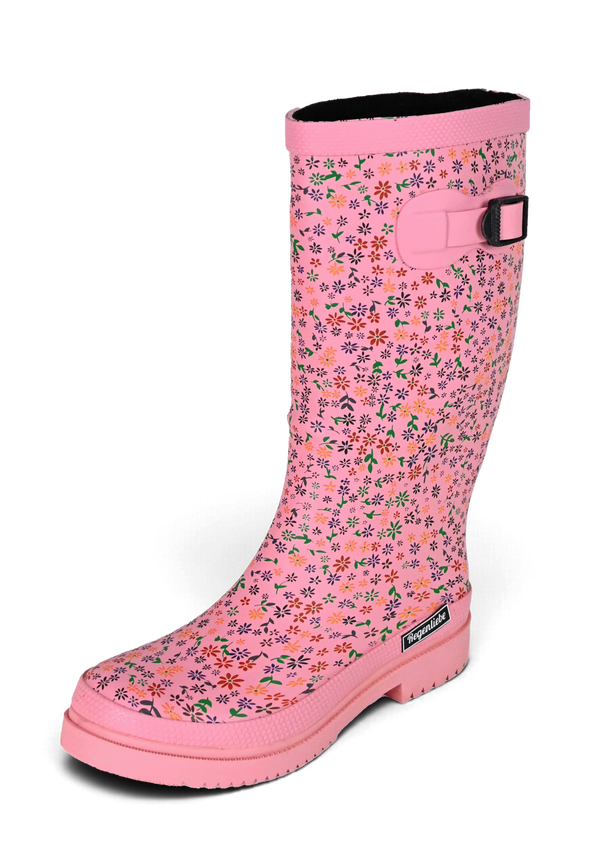 Regenliebe Damen Gummistiefel Flowers High Langschaft