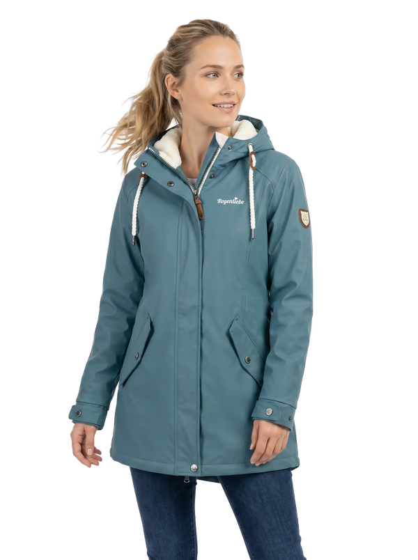 Regenliebe Damen Friesennerz mit Teddyfleece