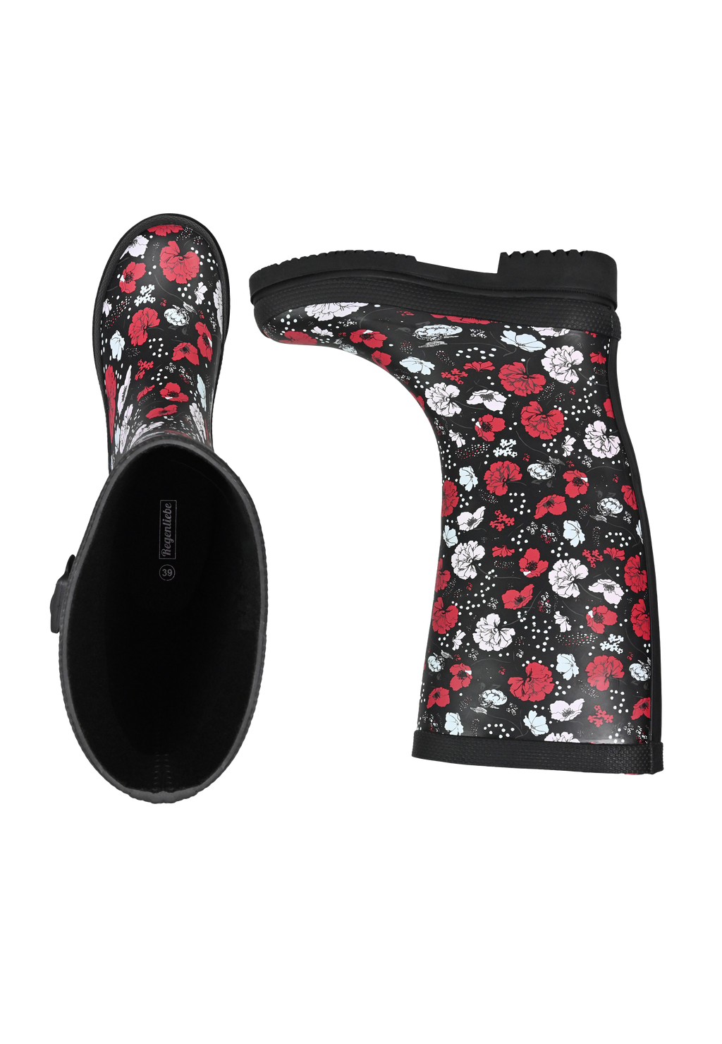 Regenliebe Damen Gummistiefel Blossom Night Langschaft