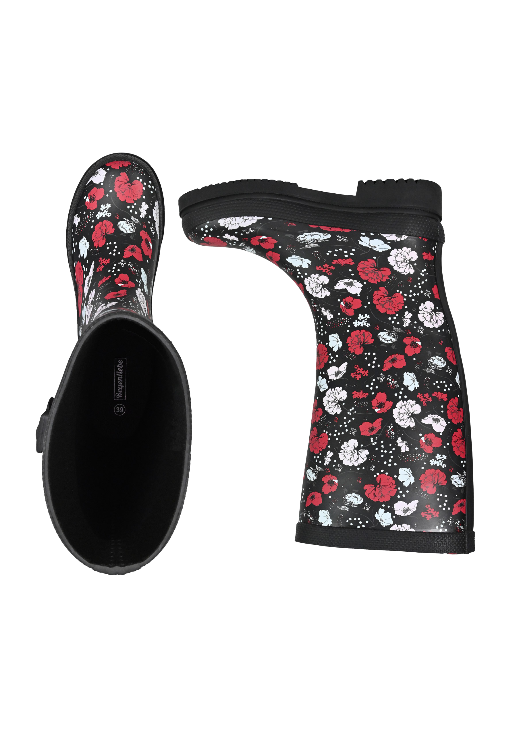 Regenliebe Damen Gummistiefel Blossom Night Langschaft