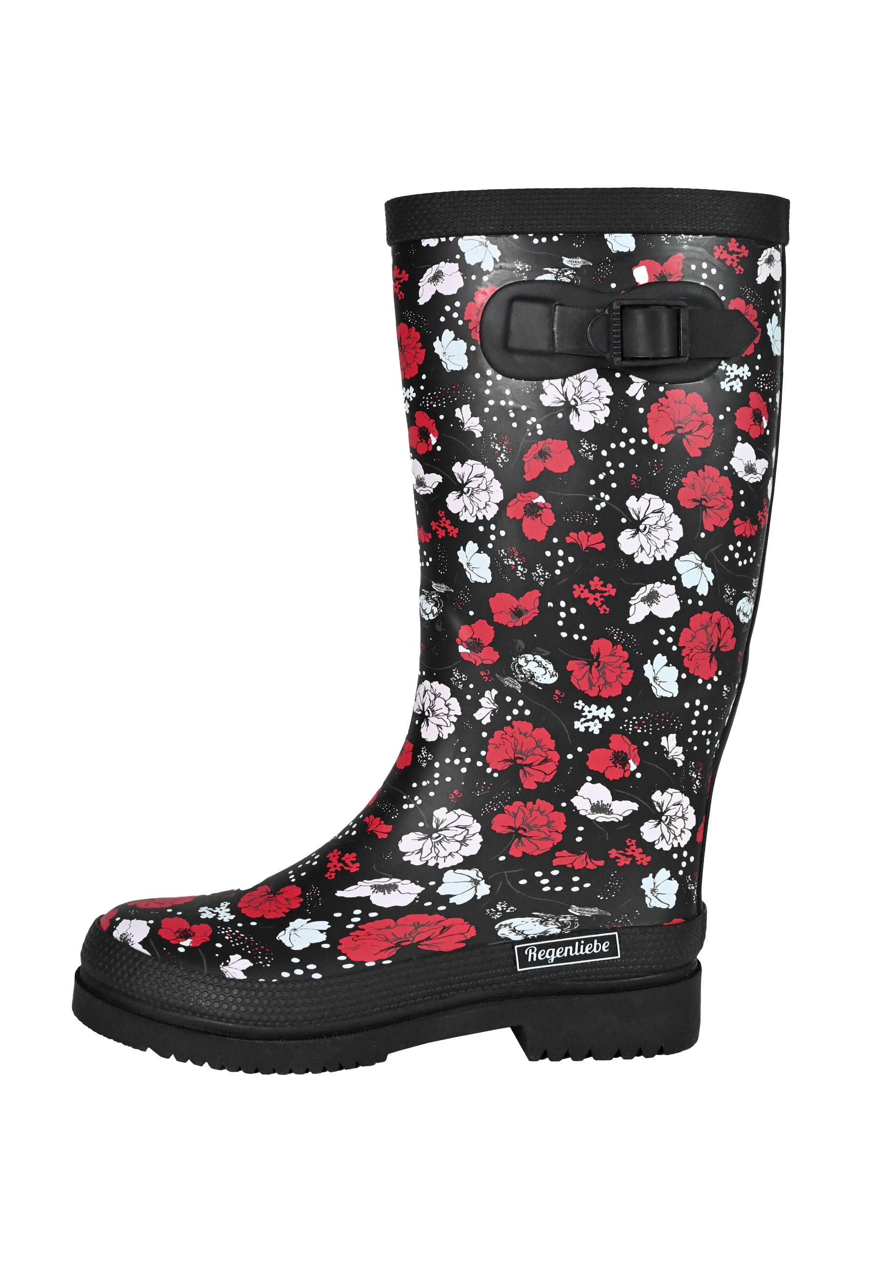 Regenliebe Damen Gummistiefel Blossom Night Langschaft
