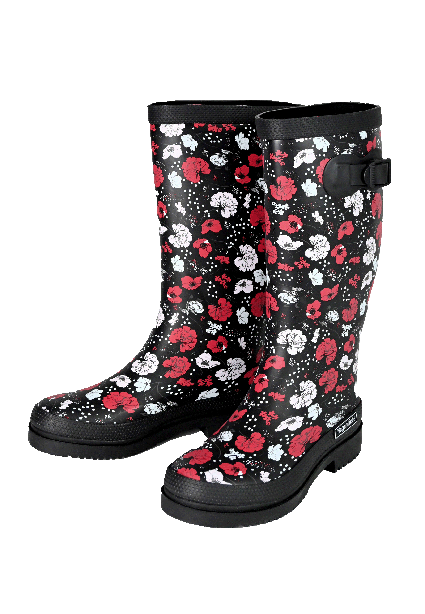 Regenliebe Damen Gummistiefel Blossom Night Langschaft