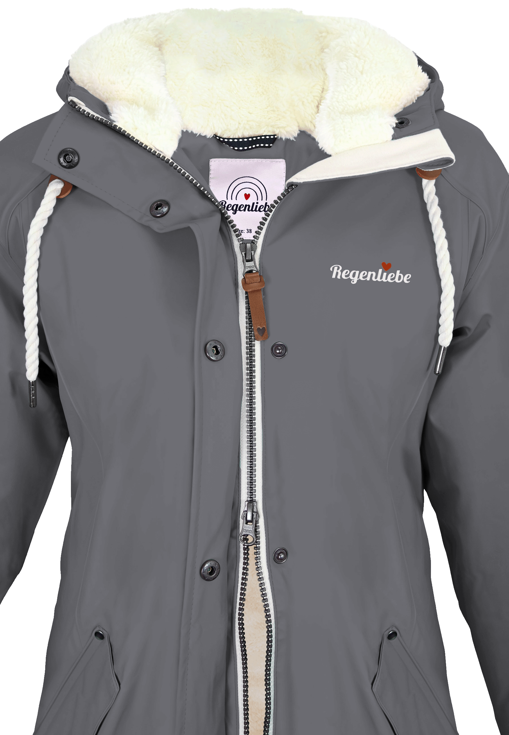 Regenliebe Damen Friesennerz mit Teddyfleece