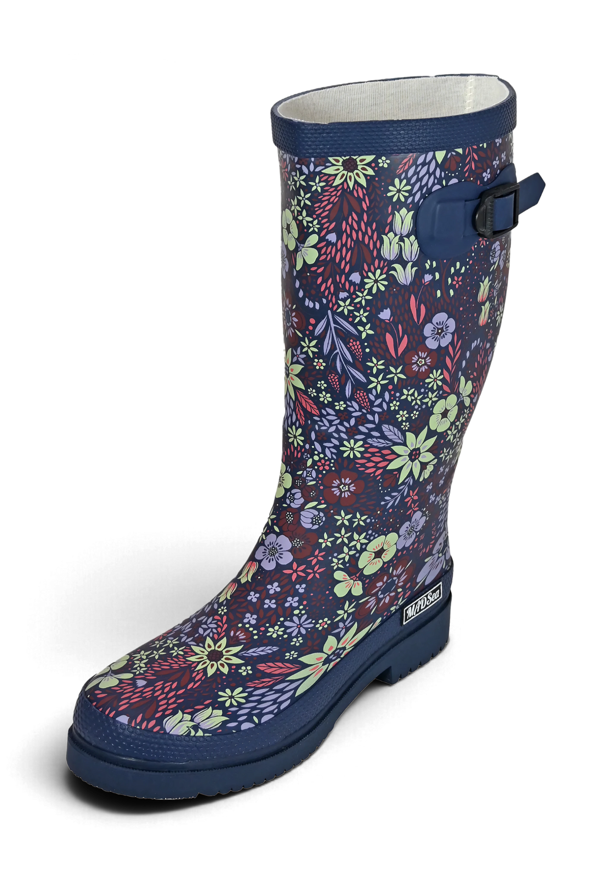 MADSea Damen Gummistiefel Flower Langschaft