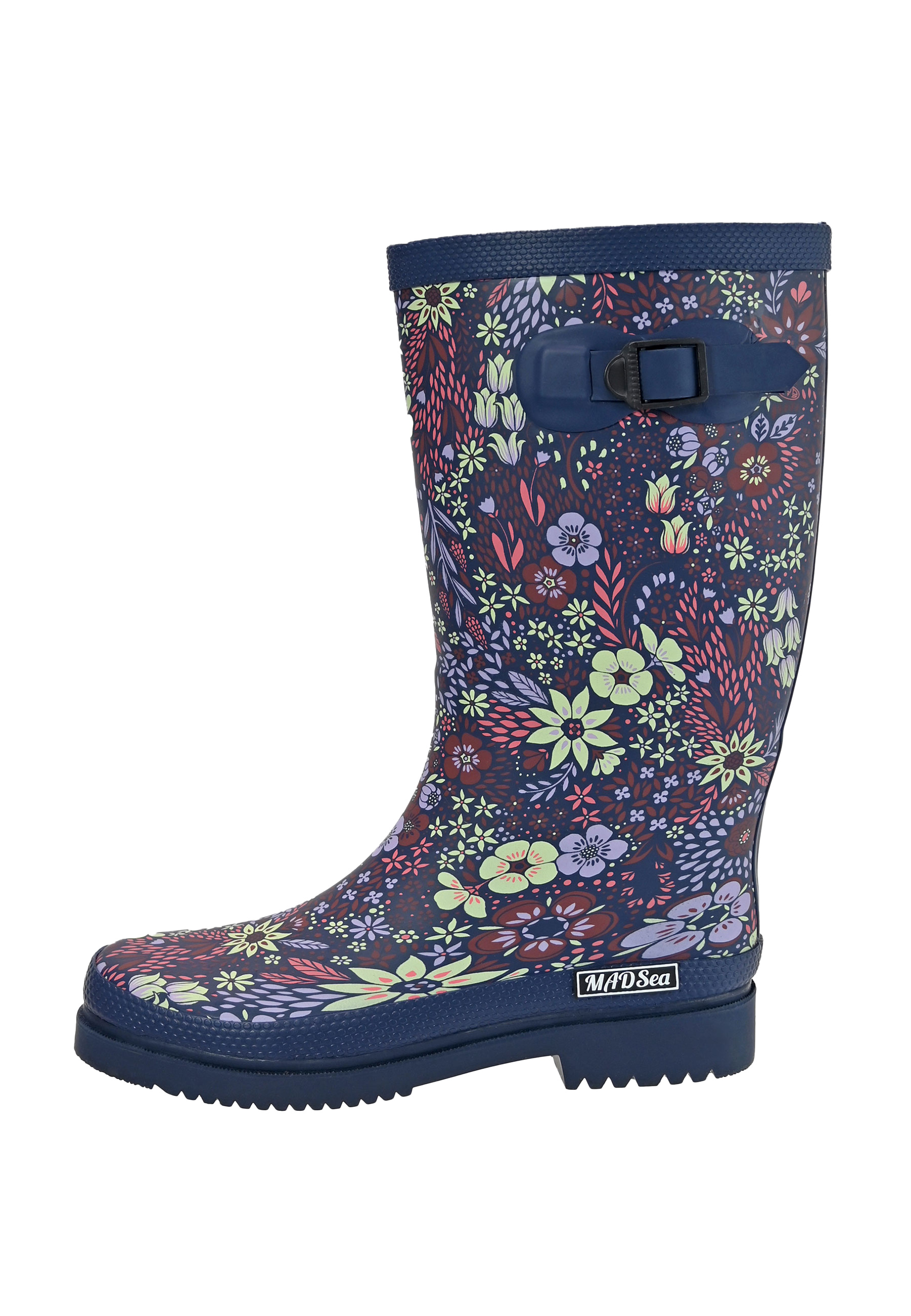 MADSea Damen Gummistiefel Flower Langschaft