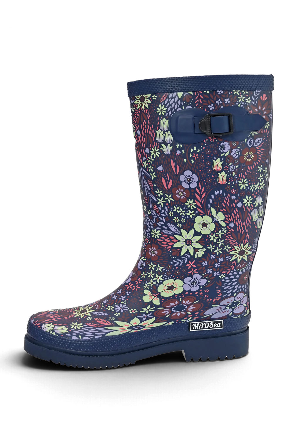 MADSea Damen Gummistiefel Flower Langschaft