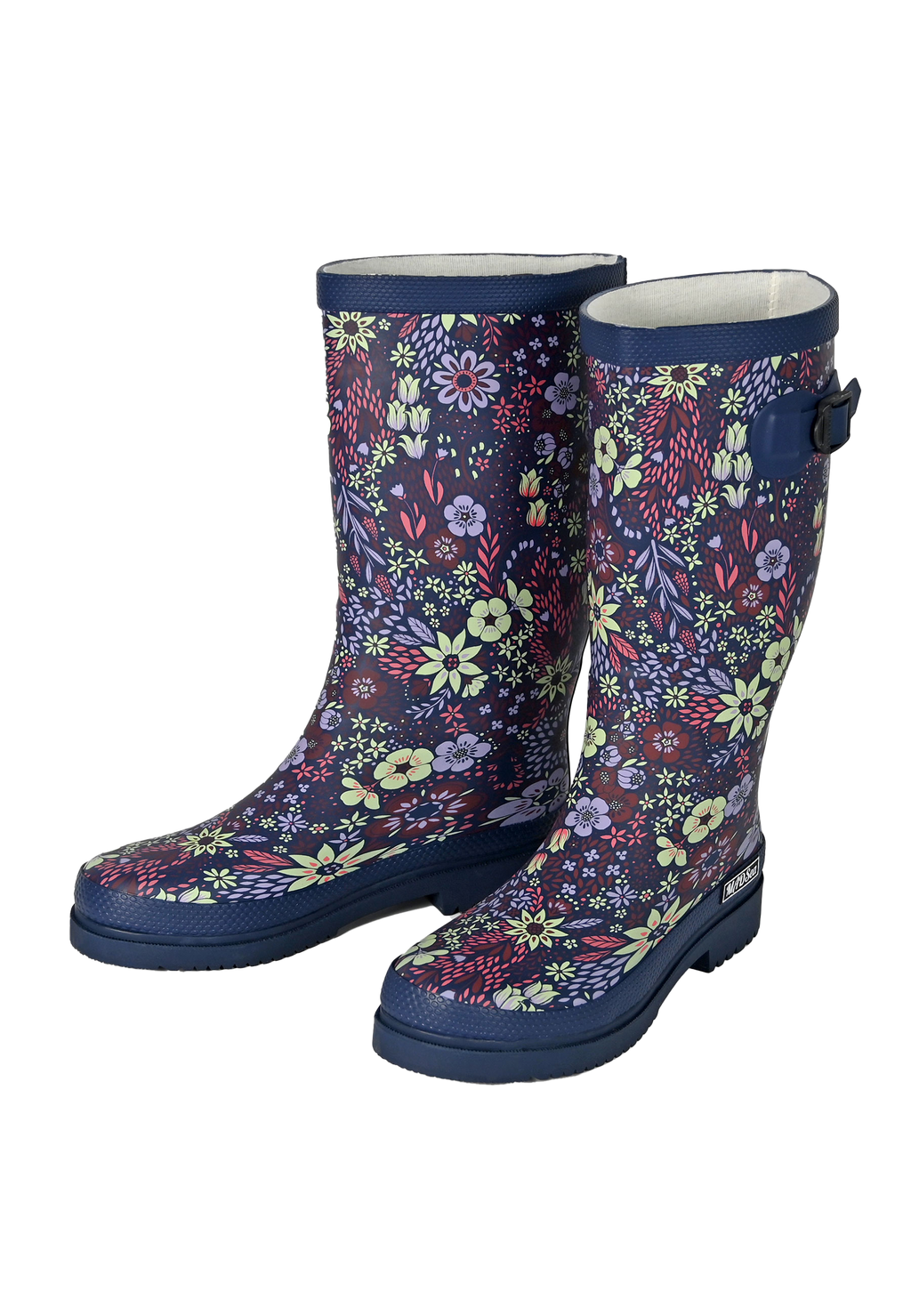 MADSea Damen Gummistiefel Flower Langschaft