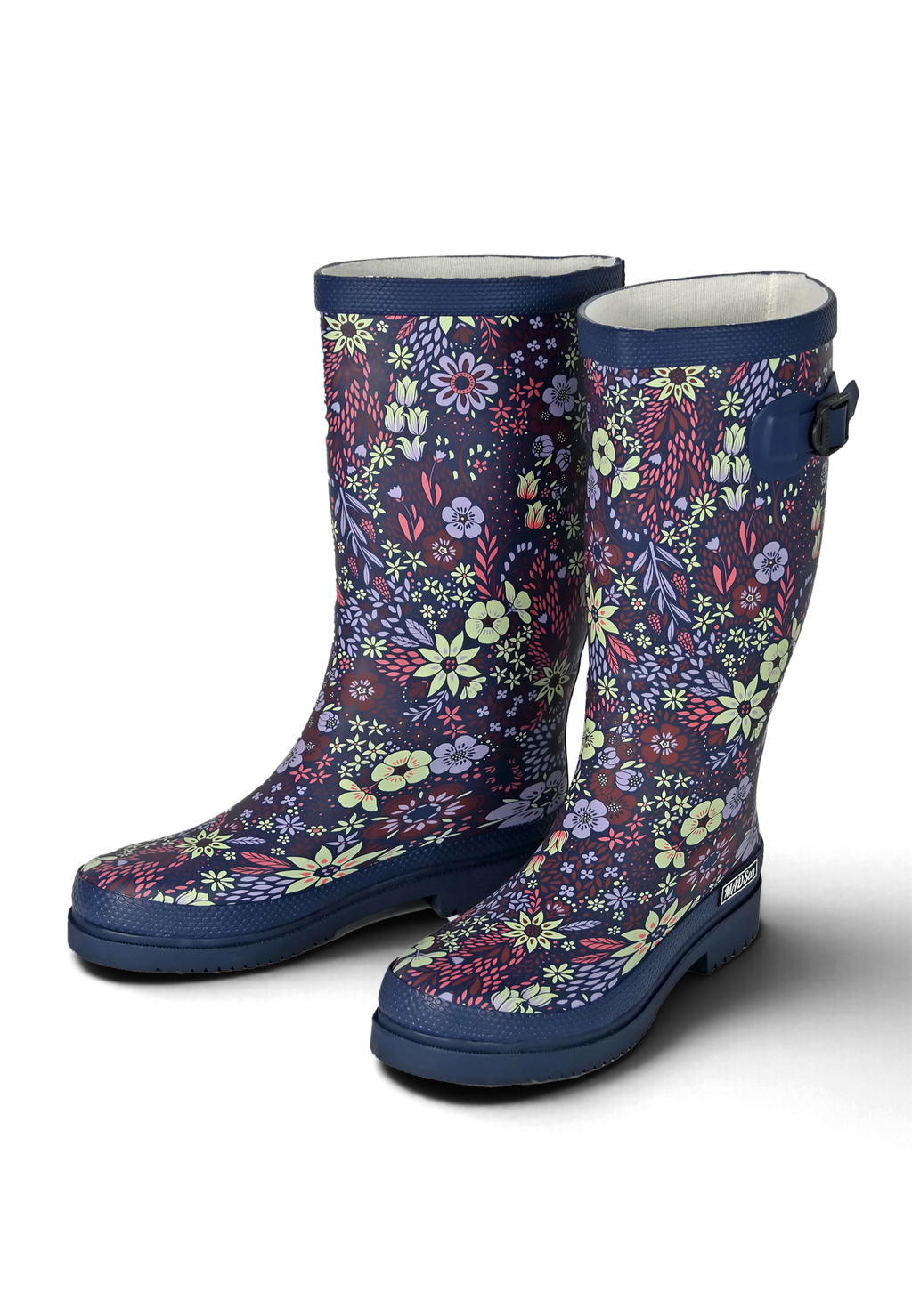 MADSea Damen Gummistiefel Flower Langschaft