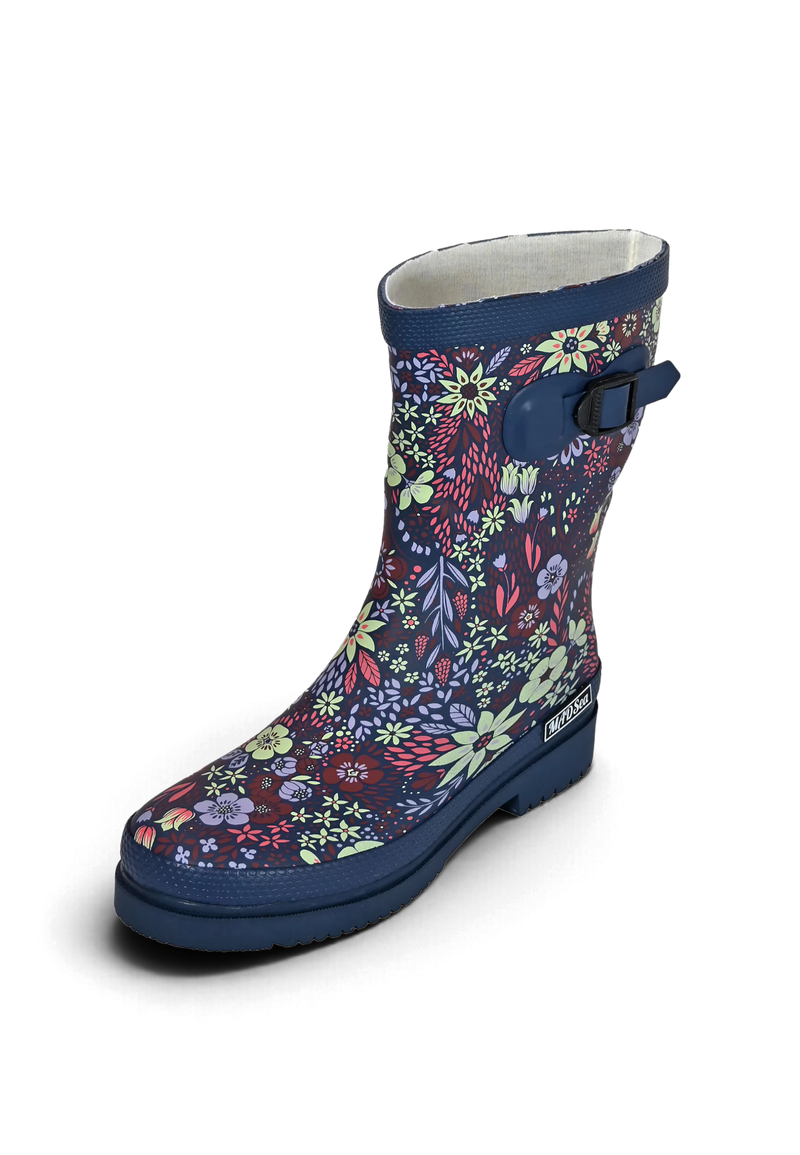 MADSea Damen Gummistiefel Flower Halbschaft