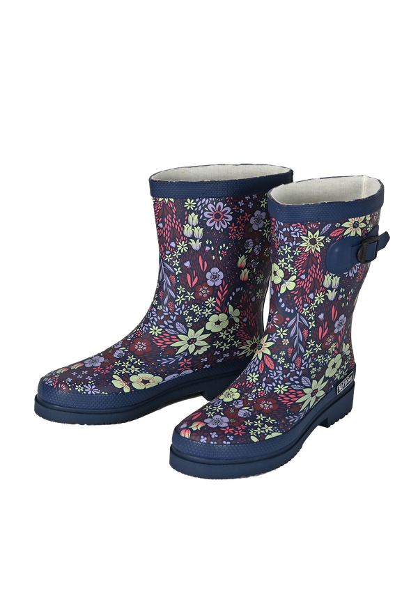MADSea Damen Gummistiefel Flower Halbschaft