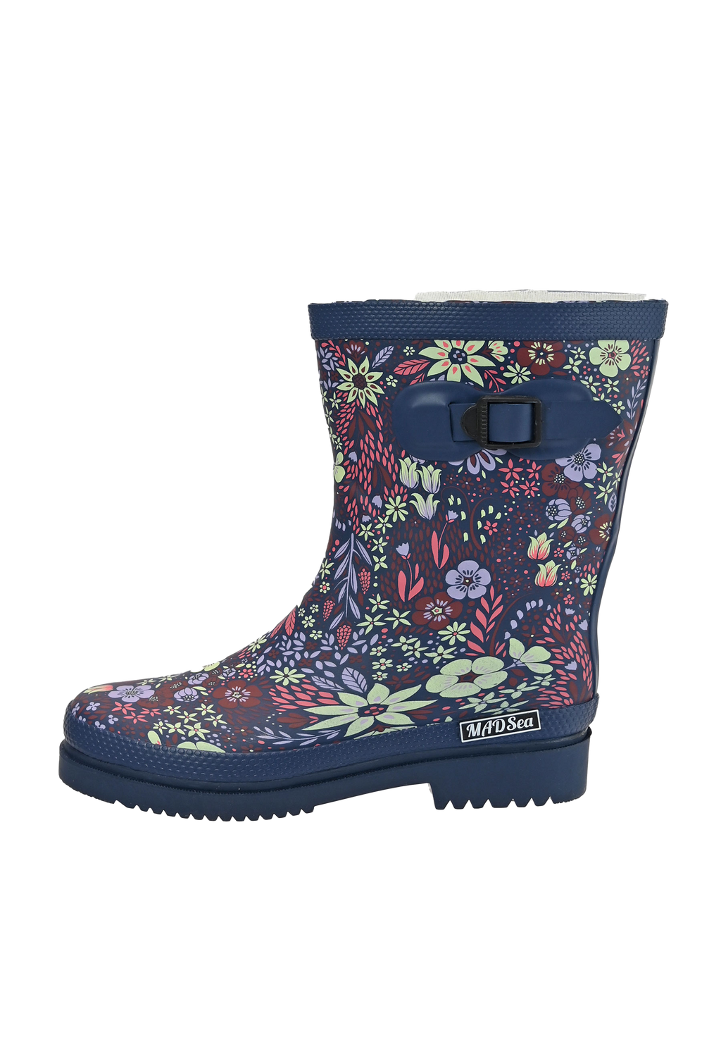 MADSea Damen Gummistiefel Flower Halbschaft