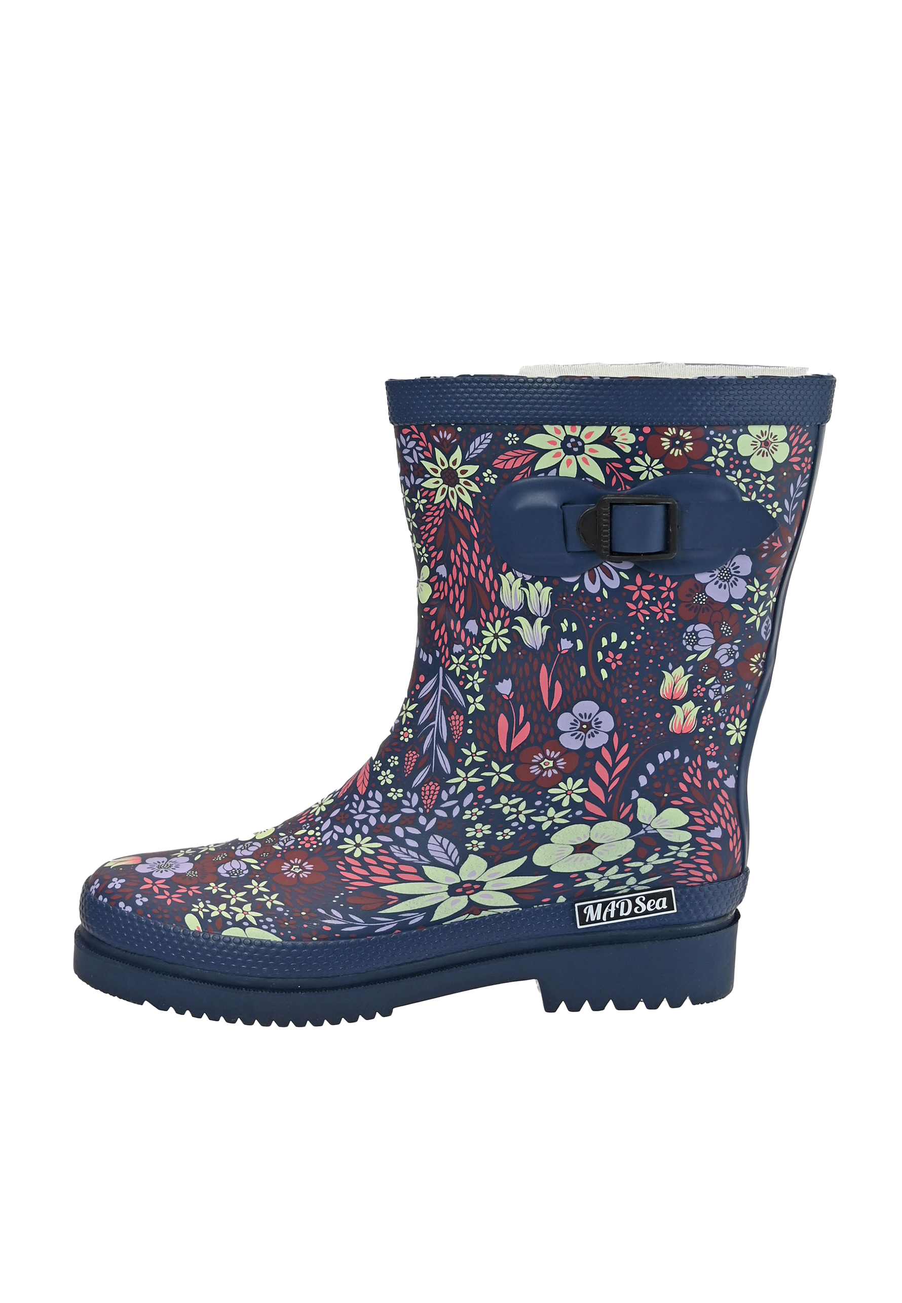 MADSea Damen Gummistiefel Flower Halbschaft
