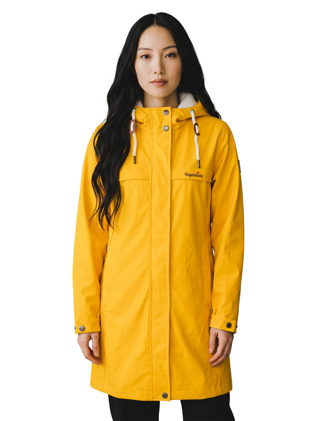 Regenliebe Damen Friesennerz mit Teddyfleece Long Story