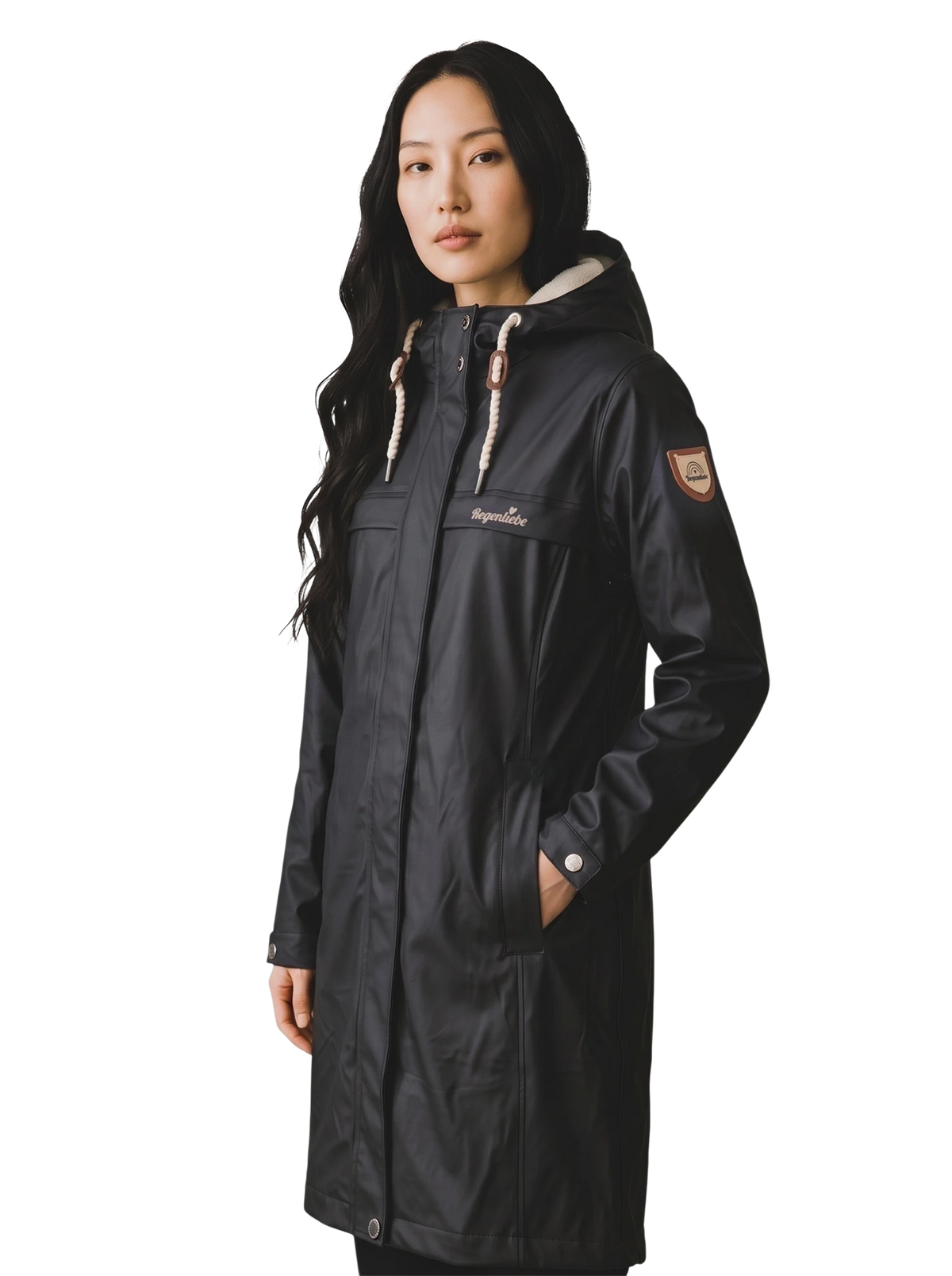 Regenliebe Damen Friesennerz mit Teddyfleece Long Story