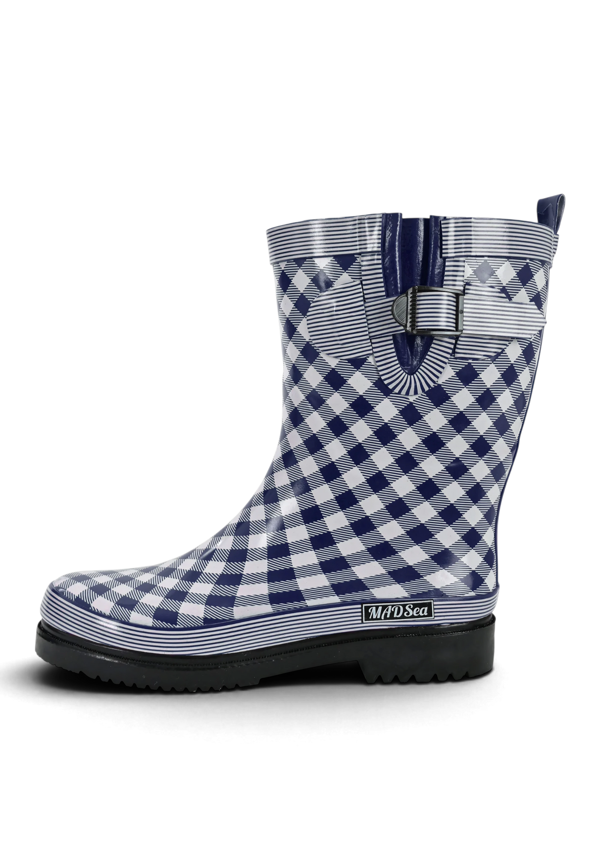 MADSea Damen Gummistiefel Ocean Checkered Halbschaft