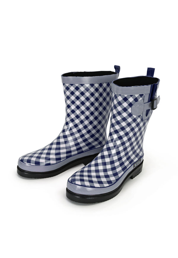 MADSea Damen Gummistiefel Ocean Checkered Halbschaft