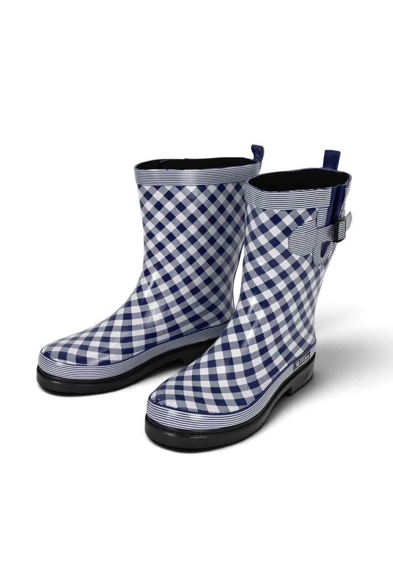 MADSea Damen Gummistiefel Ocean Checkered Halbschaft