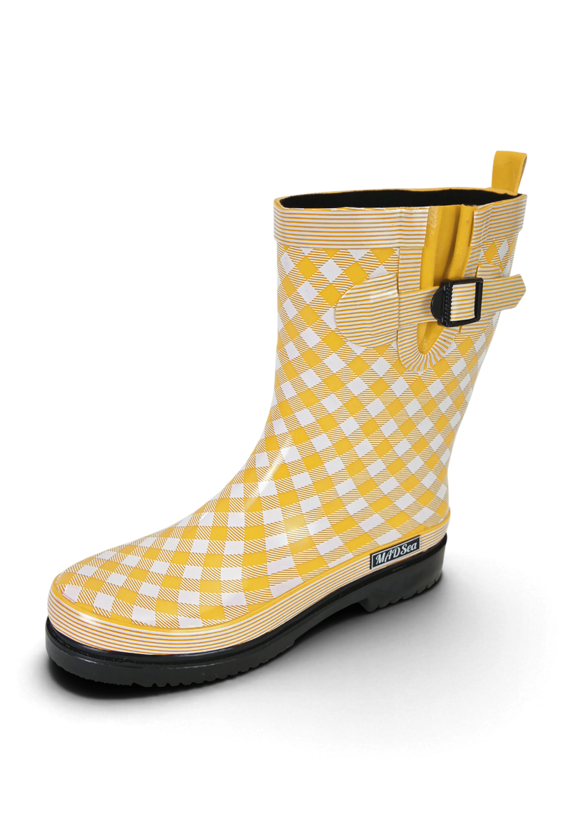 MADSea Damen Gummistiefel Ocean Checkered Halbschaft