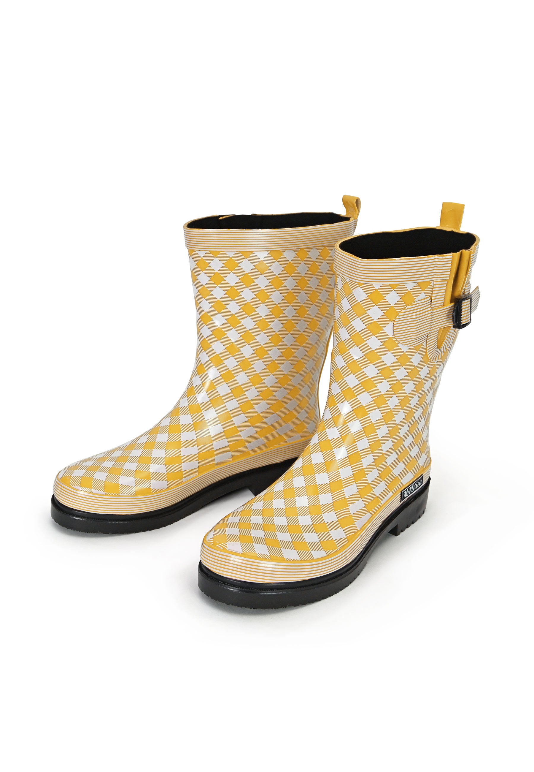 MADSea Damen Gummistiefel Ocean Checkered Halbschaft