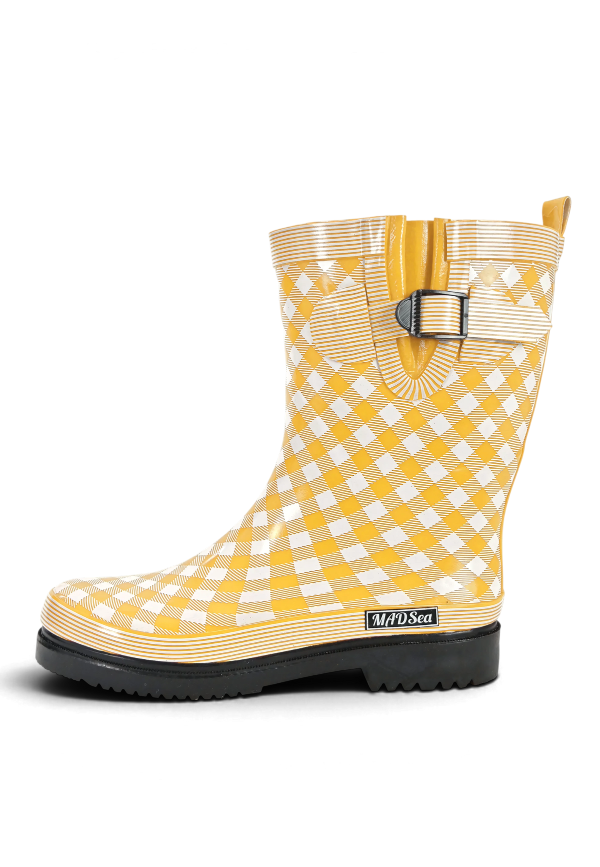 MADSea Damen Gummistiefel Ocean Checkered Halbschaft