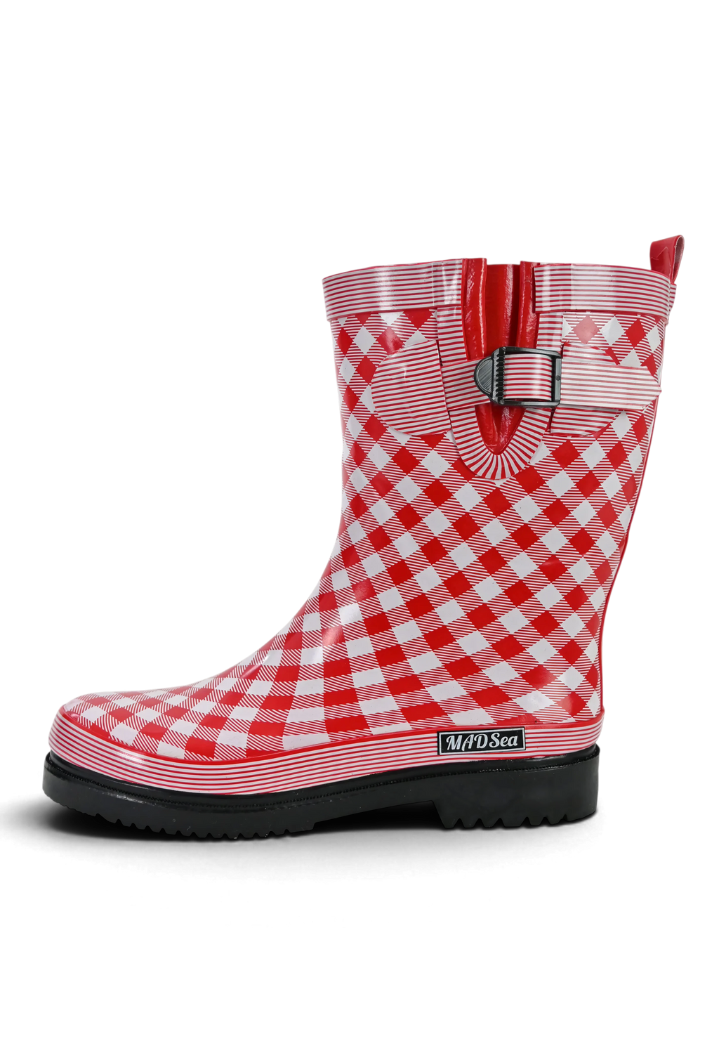 MADSea Damen Gummistiefel Ocean Checkered Halbschaft
