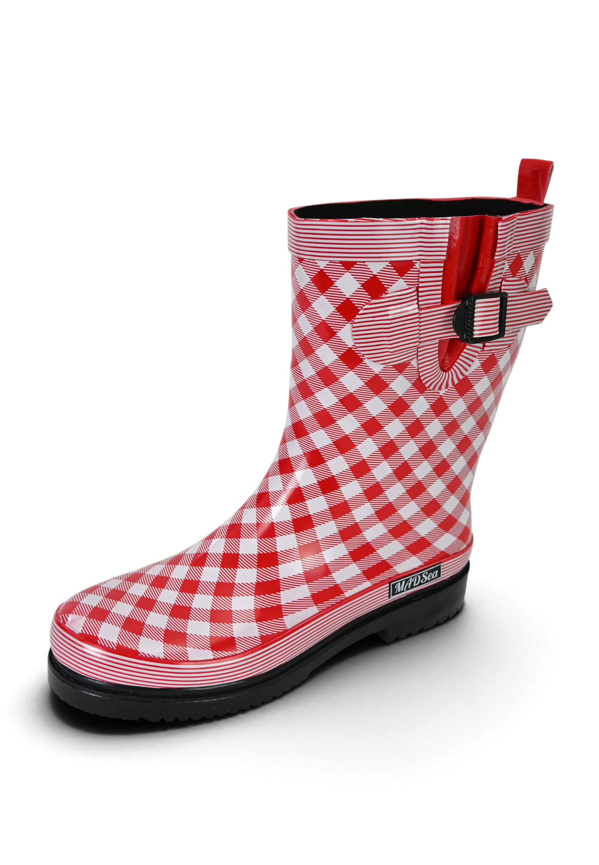 MADSea Damen Gummistiefel Ocean Checkered Halbschaft