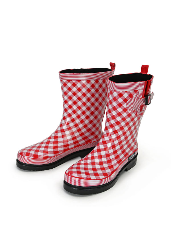 MADSea Damen Gummistiefel Ocean Checkered Halbschaft