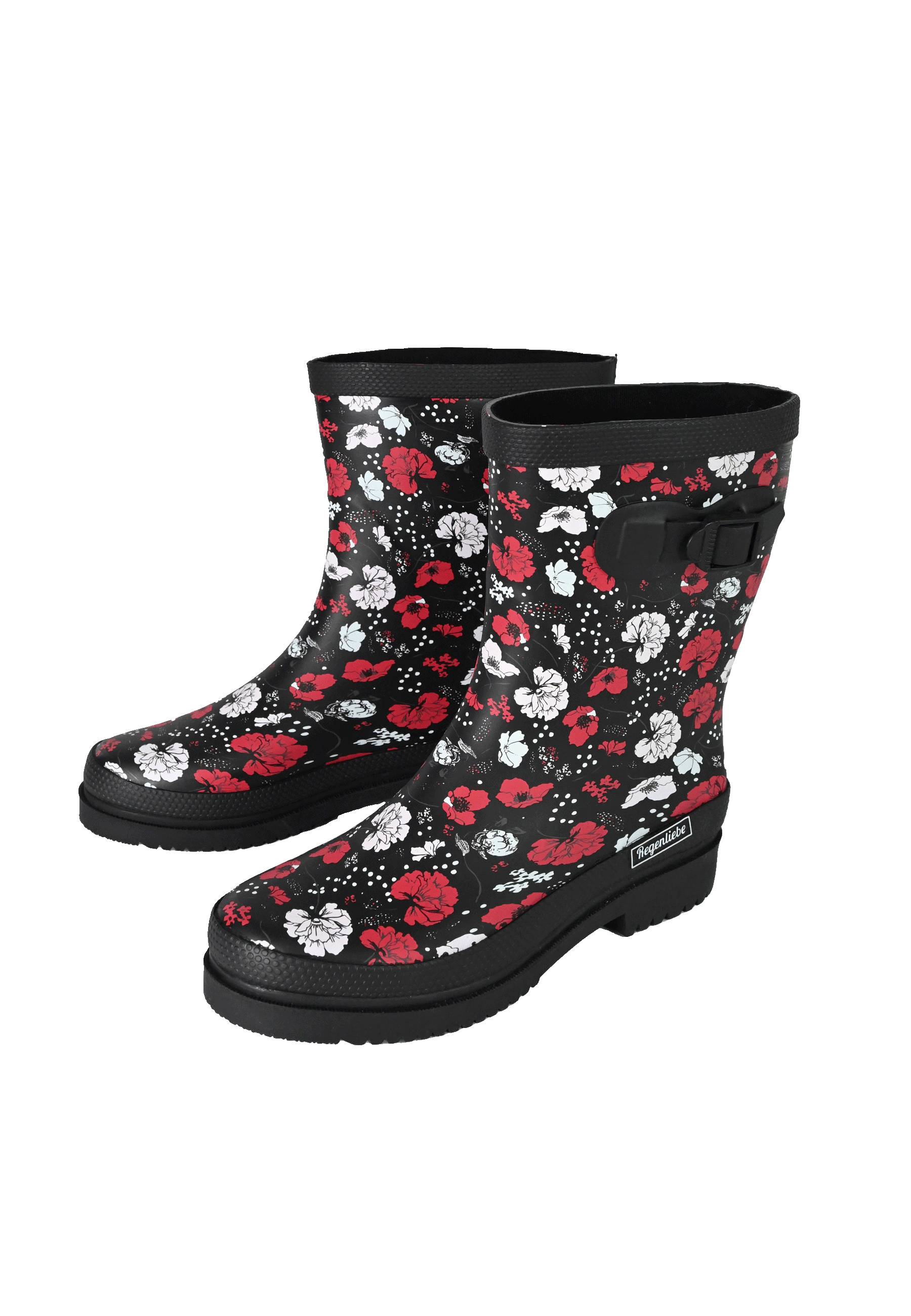 Regenliebe Damen Gummistiefel Blossom Night Halbschaft