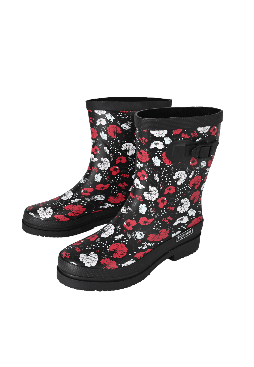 Regenliebe Damen Gummistiefel Blossom Night Halbschaft