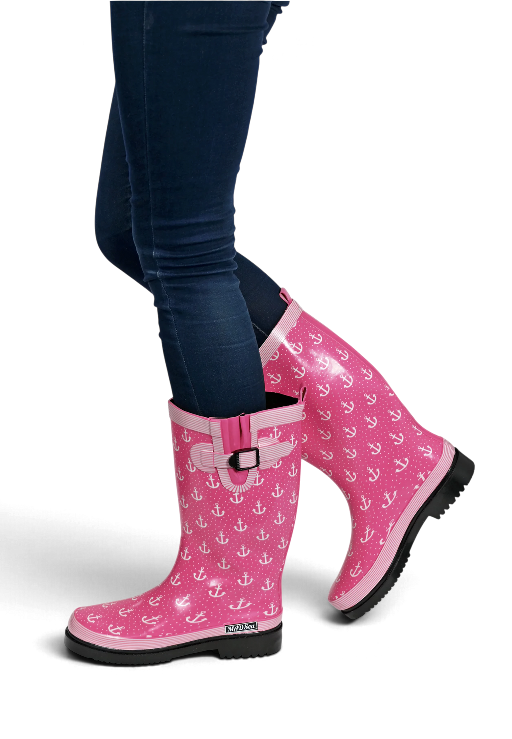 MADSea Damen Gummistiefel Anchor Langschaft