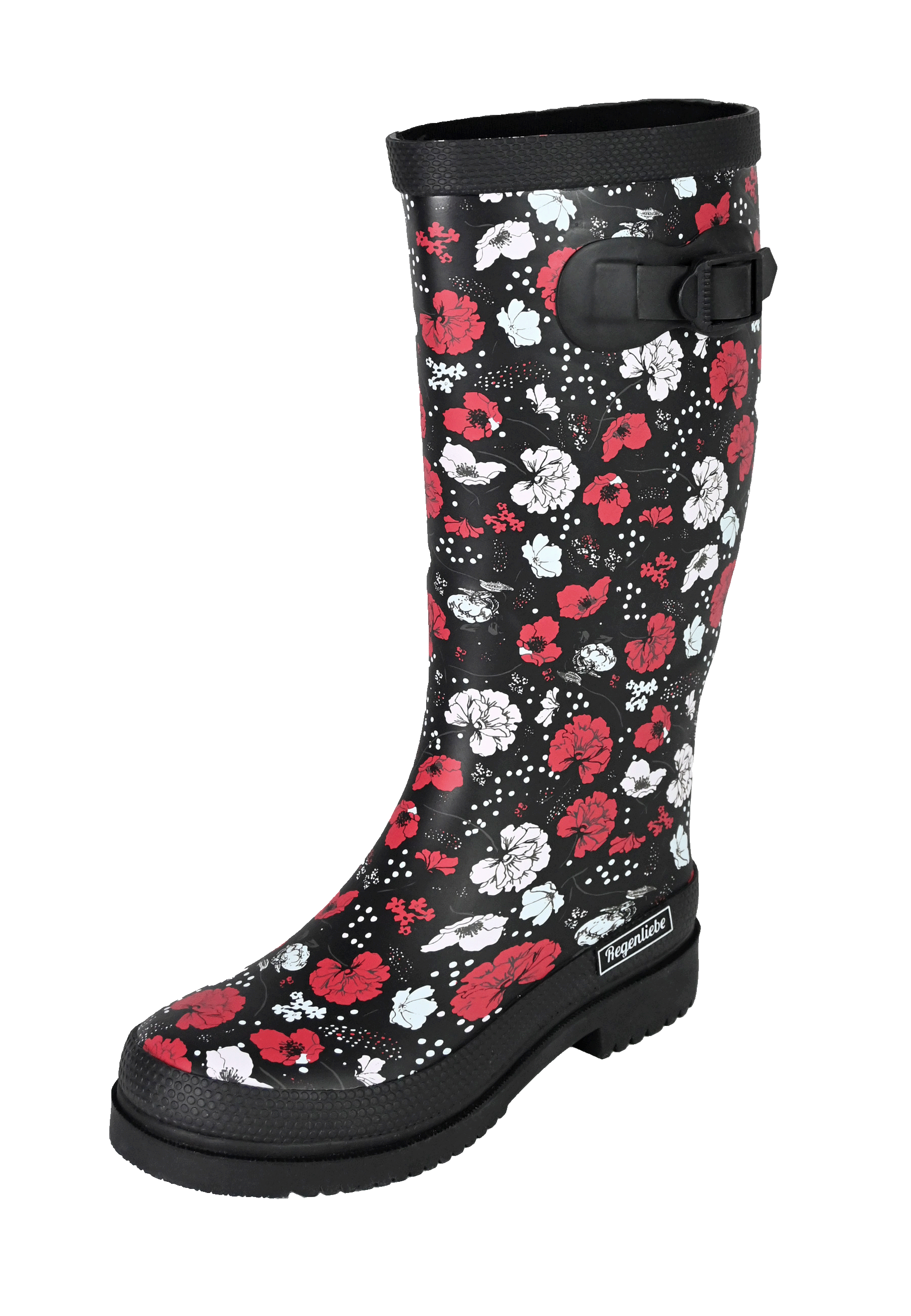 Regenliebe Damen Gummistiefel Blossom Night Langschaft