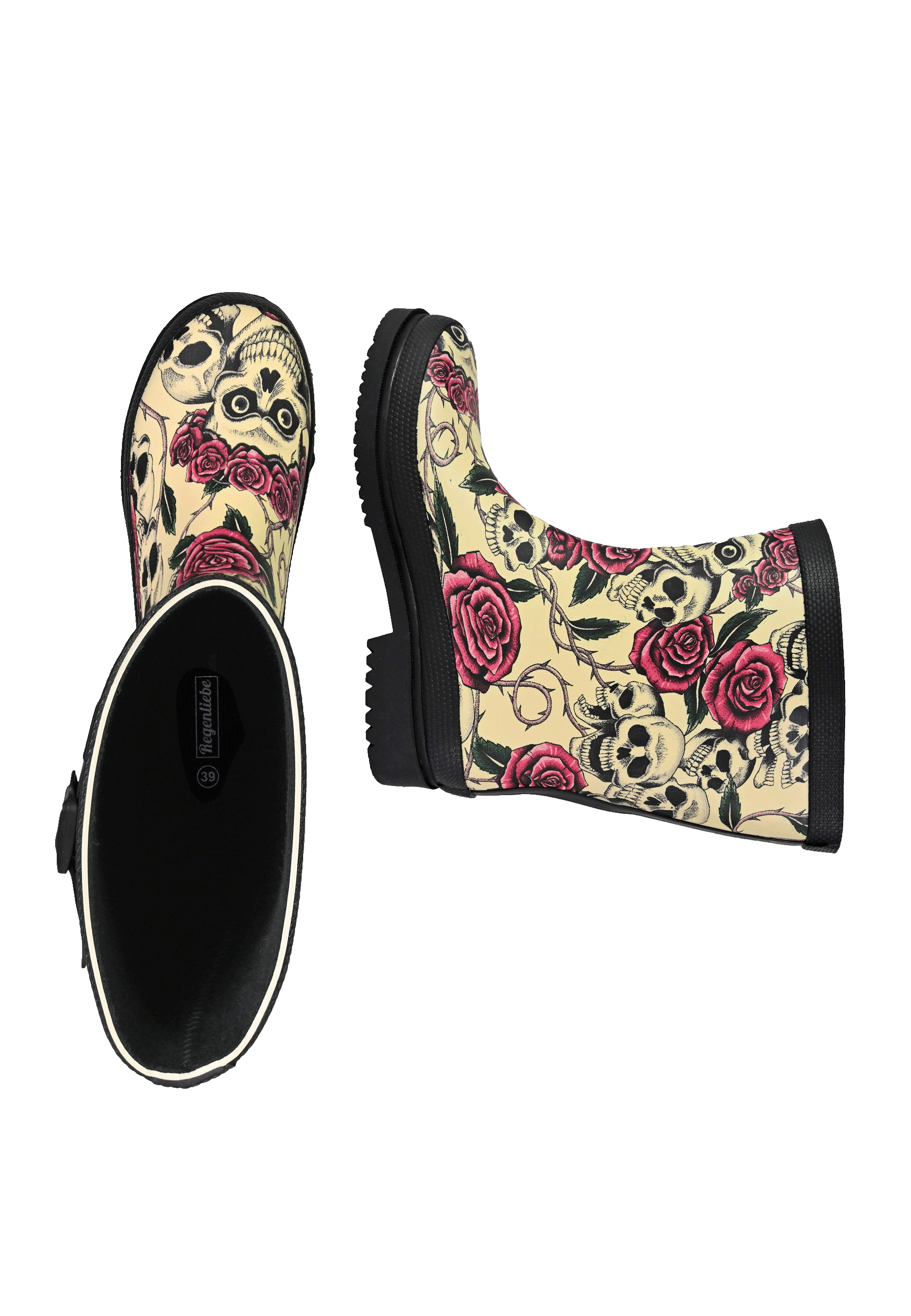 Regenliebe Damen Gummistiefel Ghost Halbschaft