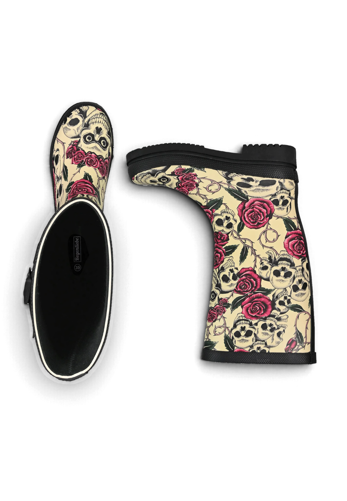 Regenliebe Damen Gummistiefel Ghost Langschaft