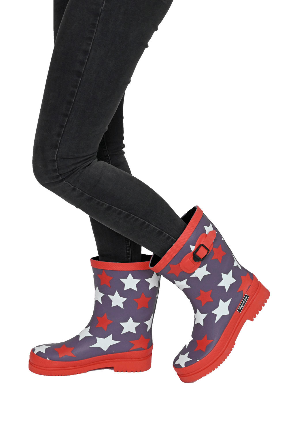 Regenliebe Damen Gummistiefel Stars Halbschaft