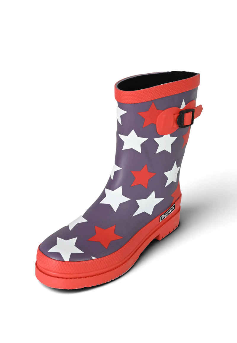 Regenliebe Damen Gummistiefel Stars Halbschaft