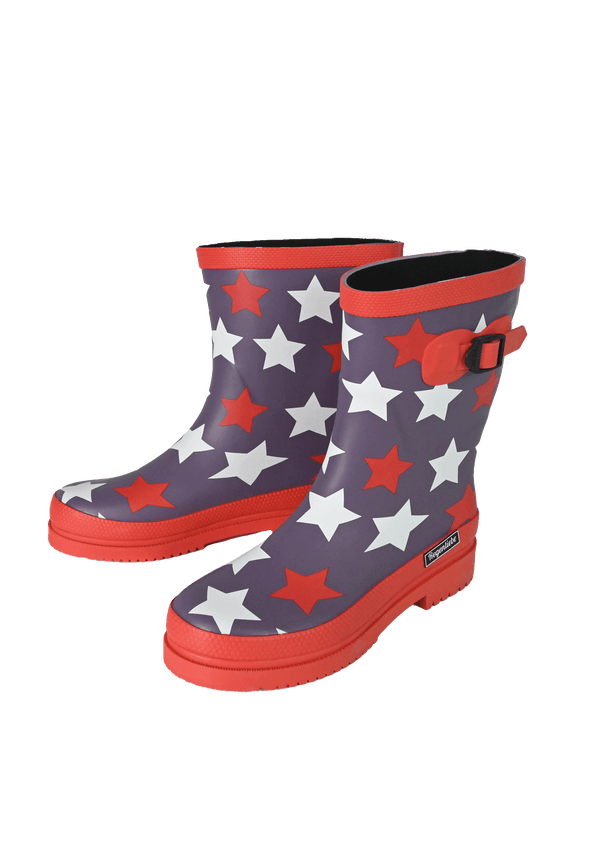 Regenliebe Damen Gummistiefel Stars Halbschaft