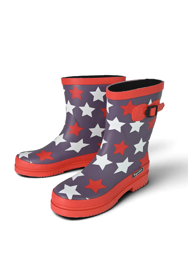Regenliebe Damen Gummistiefel Stars Halbschaft
