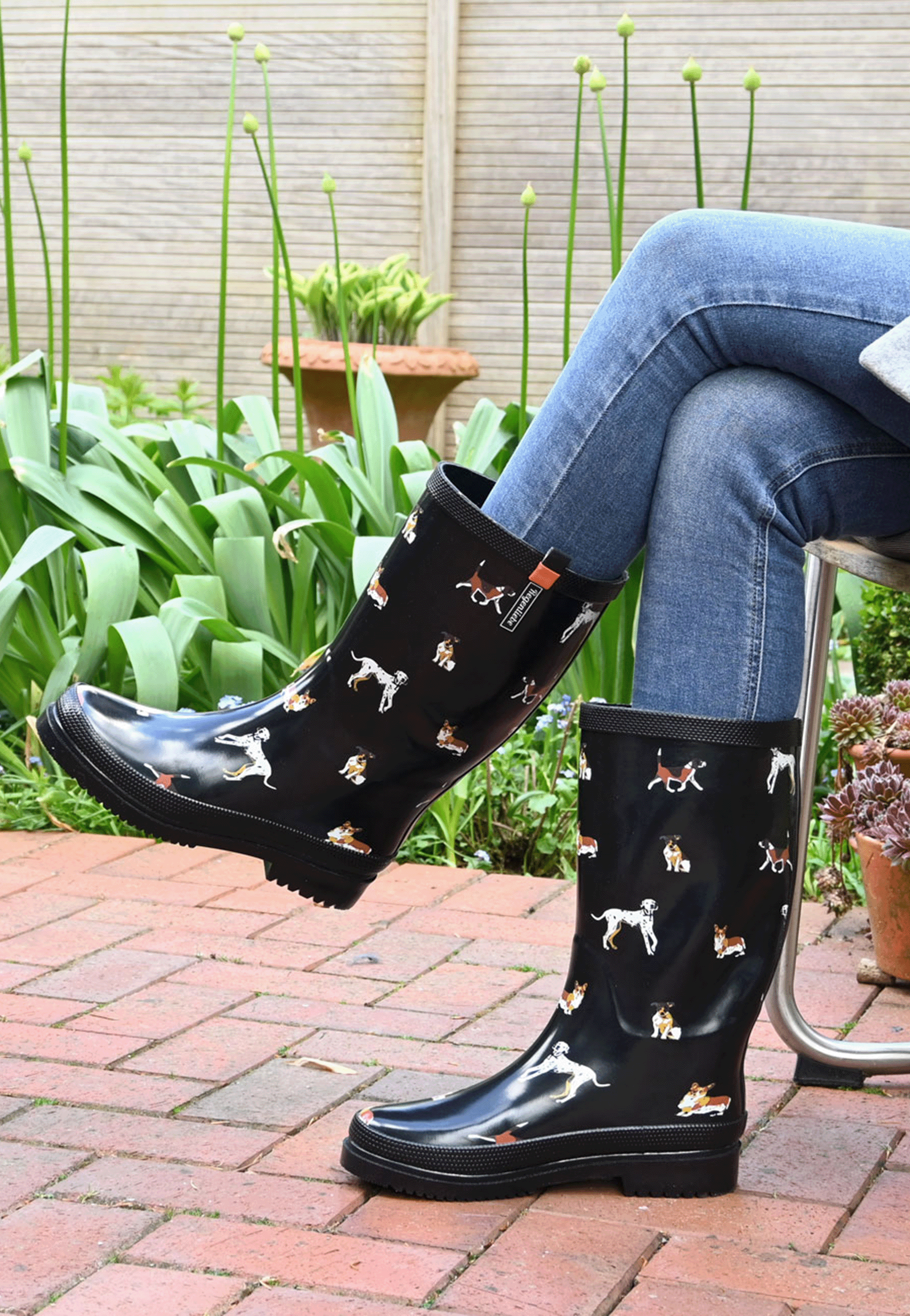 Regenliebe Damen Gummistiefel Waldi Langschaft