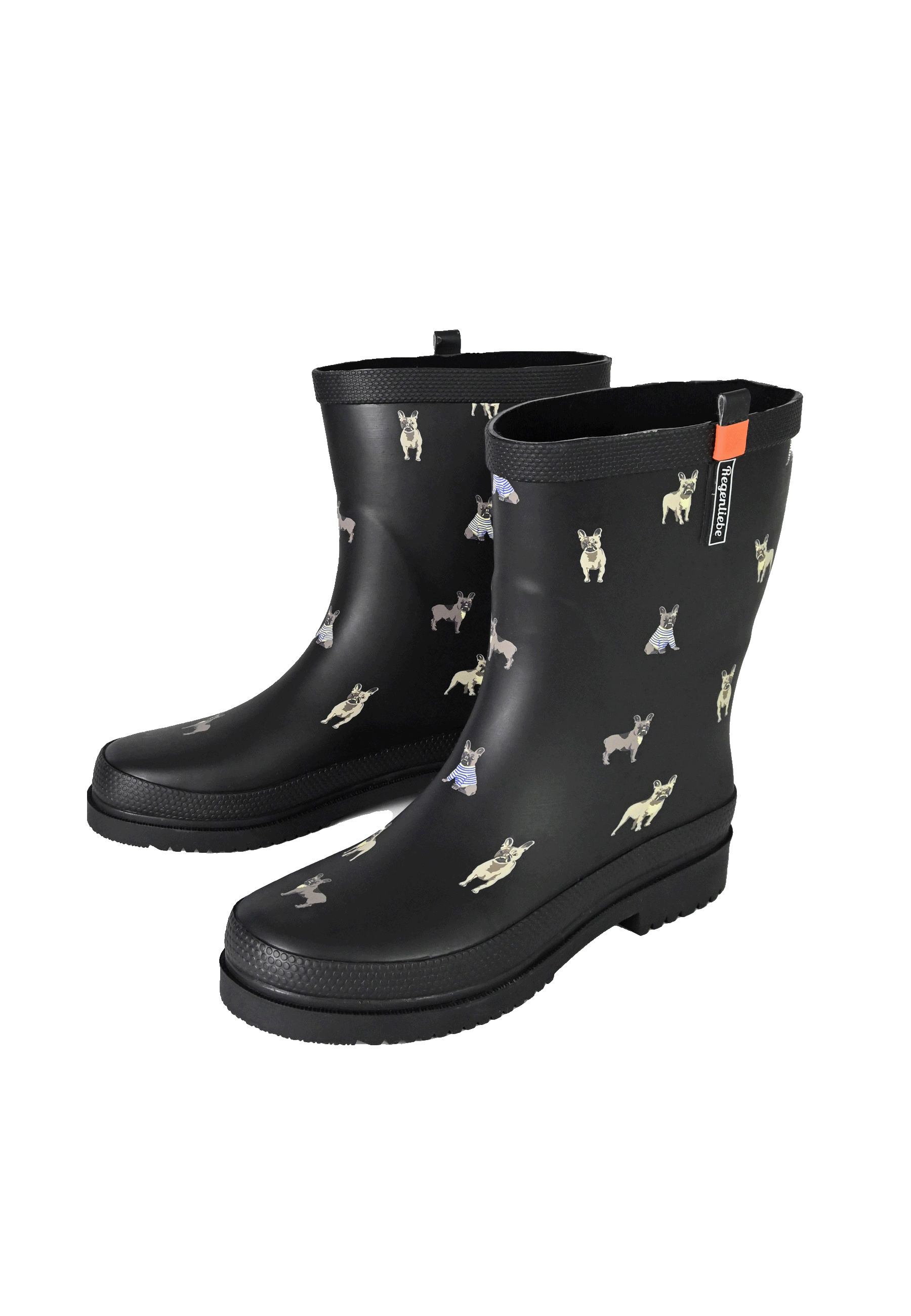 Regenliebe Damen Gummistiefel Mops Halbschaft