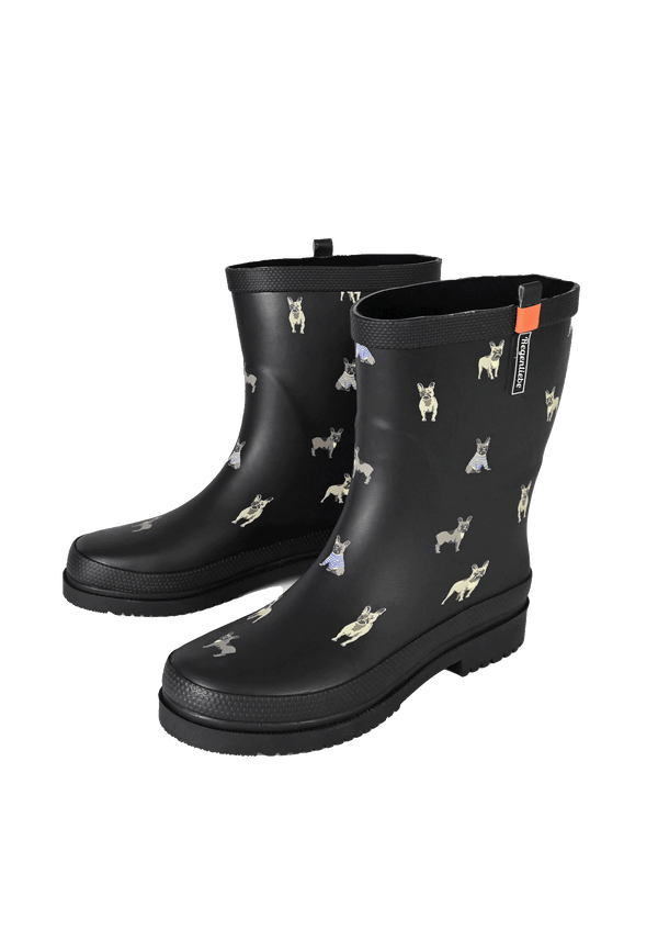 Regenliebe Damen Gummistiefel Mops Halbschaft