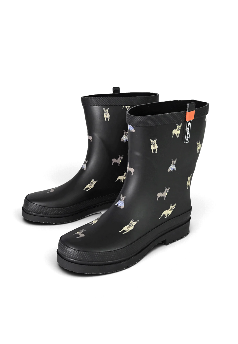 Regenliebe Damen Gummistiefel Mops Halbschaft