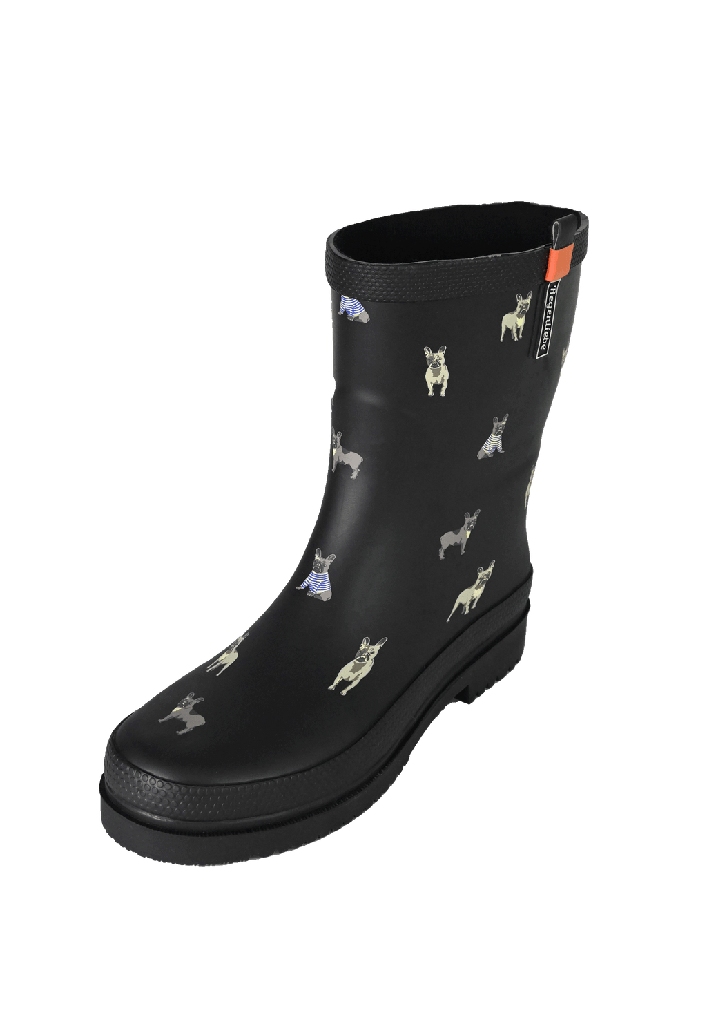 Regenliebe Damen Gummistiefel Mops Halbschaft