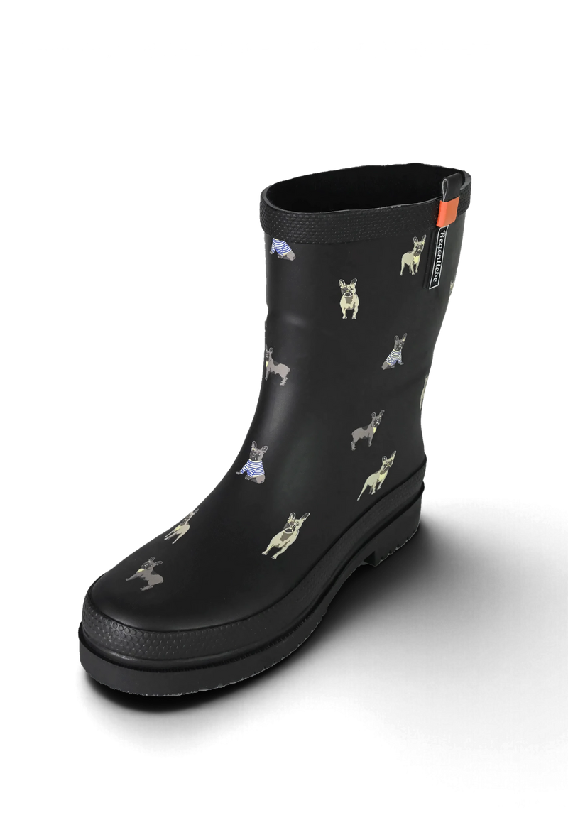 Regenliebe Damen Gummistiefel Mops Halbschaft