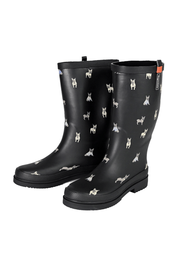 Regenliebe Damen Gummistiefel Mops Langschaft