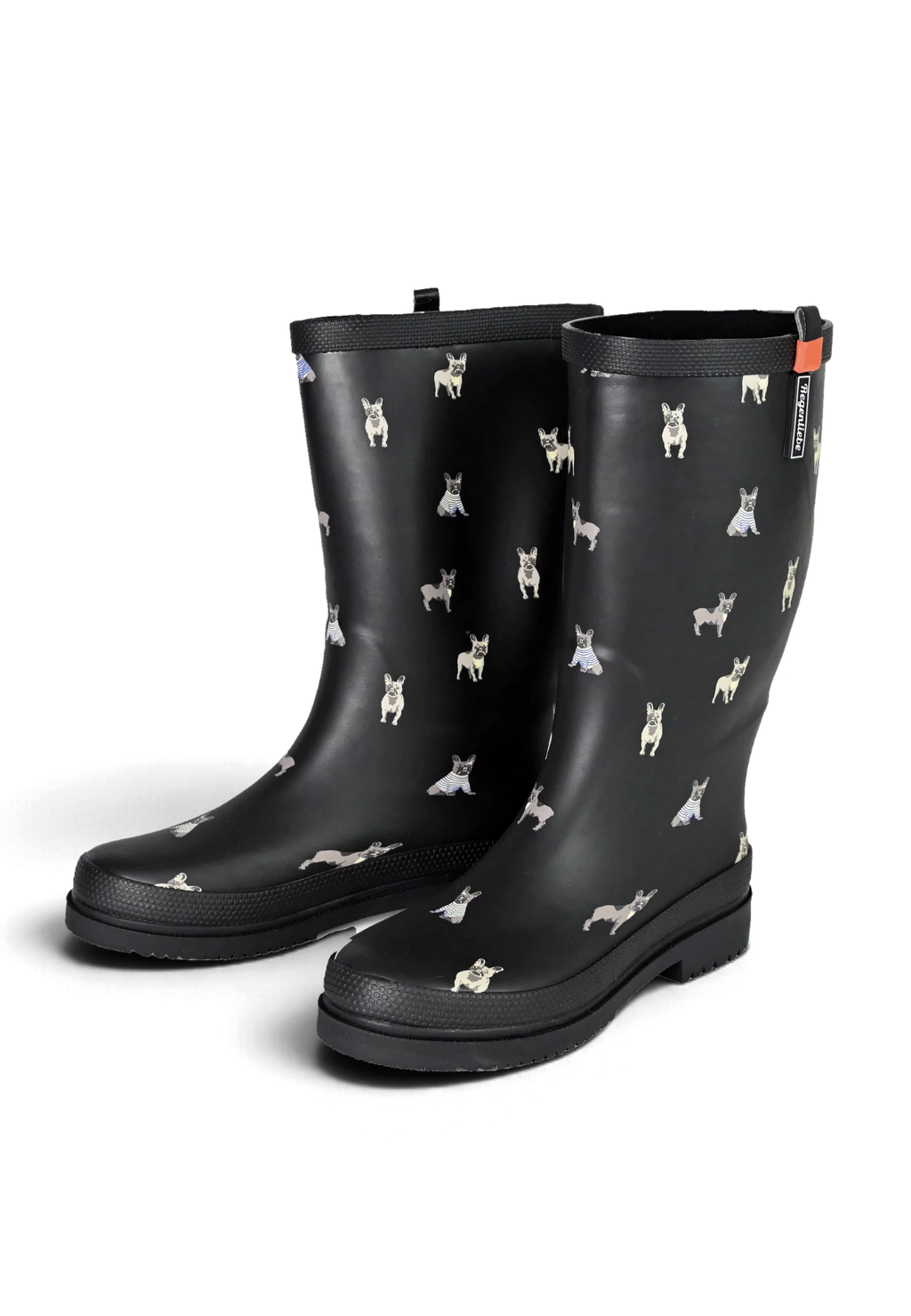 Regenliebe Damen Gummistiefel Mops Langschaft