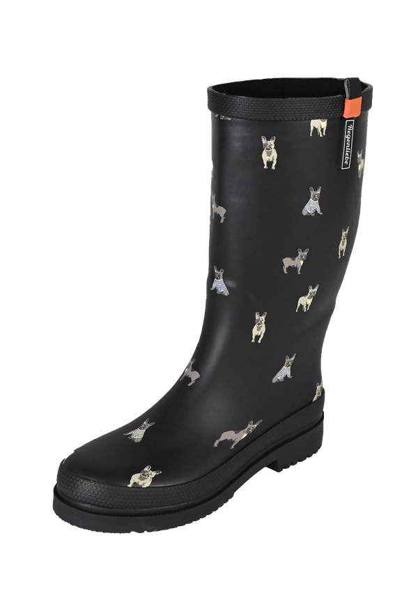 Regenliebe Damen Gummistiefel Mops Langschaft