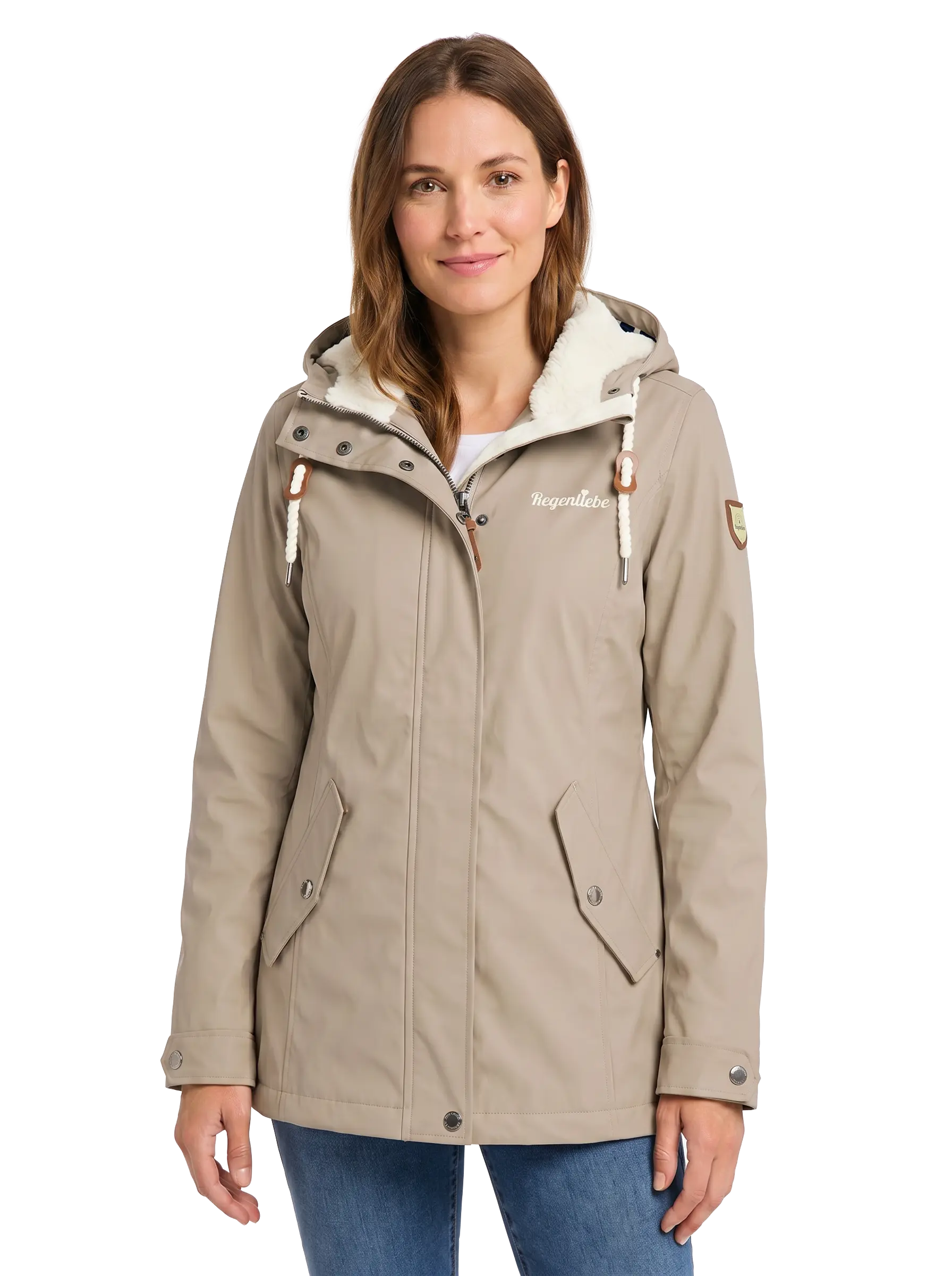 Regenliebe Damen Friesennerz mit Teddyfleece
