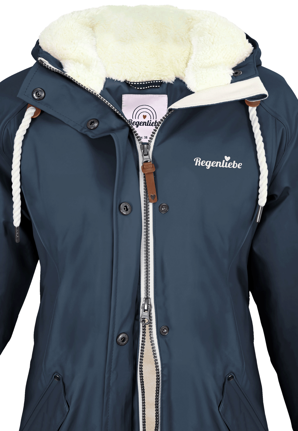 Regenliebe Damen Friesennerz mit Teddyfleece